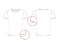 Tshirt template single Royalty Free Stock Photo