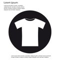 Tshirt - Vector Icon Illustration - Isolated On White Royalty Free Stock Photo