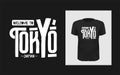 Tshirt Welcome to Tokyo, Japan slogan design