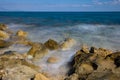 Tsilivi beach slow shuter speed Royalty Free Stock Photo