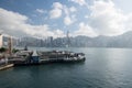 Tsim Sha Tsui Star Ferry Pier with blue sky