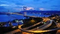 TSING MA BRIDGE Royalty Free Stock Photo