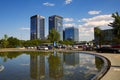 Tsinghua Tongfan building and reflection, Beijing