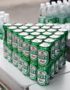 Tsingtao Beer in tin on shelve