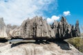 Tsingy de Bemaraha, Madagascar: Unique rock formations, eroded by time. Royalty Free Stock Photo