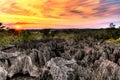 Tsingy stacked sunset