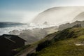 Tsitsikamma national park, landscape Indian ocean waves mist, rocks. South Africa, Garden Route