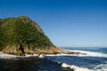 Tsitsikamma national park, landscape Indian ocean waves, rocks. South Africa, Garden Route Royalty Free Stock Photo