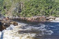 Tsitsikamma storms river suspension bridge Royalty Free Stock Photo