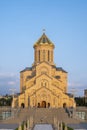 Tsminda Sameba, Holy Trinity Cathedral in Tbilisi Royalty Free Stock Photo