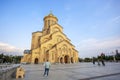 Tsminda Sameba, Holy Trinity Cathedral in Tbilisi Royalty Free Stock Photo
