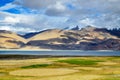 Tso Moriri lake in Indian Himalayas Royalty Free Stock Photo