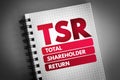 TSR - Total Shareholder Return acronym