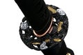 Tsuba : hand guard of Japanese sword Royalty Free Stock Photo