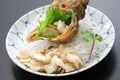 Tsubu gai sashimi, japanese whelk sashimi Royalty Free Stock Photo