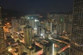 Tsuen Wan district at night Royalty Free Stock Photo