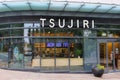 TSUJIRI restaurant front. Japanese traditional bakery and cheesecake restaurant franchise