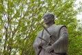 Tsukahara Bokuden Statue in Kashima, Ibaraki Prefecture, Japan. Tsukahara Bokuden 1489 - 1571 was a famous master swordsman .