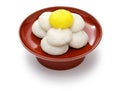 Tsukimi Dango, traditional Japanese rice dumplings for moon viewing event