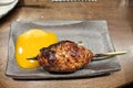 Tsukune Yakitori Chicken Meatball With Raw Egg Sauce