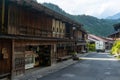 Tsumago juku , Edo village on Enakyo Nakasendo trails during summer morning at Gifu , Japan : 29 August 2019