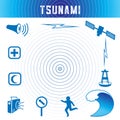 Tsunami Icons, Ocean Blue