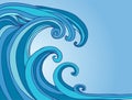 Tsunami Tidal Wave Royalty Free Stock Photo