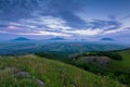 TSunset on Mount Lysogorka with views of Mount Beshtau.