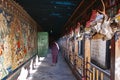 The portico of Protector chapel of Tsurphu Monastery , Tibet