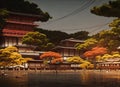 Tsushima, Aichi, Japan. Generative AI. Royalty Free Stock Photo