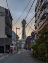 Tsutenkaku at Sunset