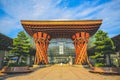 Tsuzumimon located at East entrance to the JR Kanazawa Station