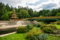 Bridges to the Holy Spring in the name of St. Seraphim of Sarov Royalty Free Stock Photo