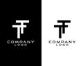 TT, T Letter company logo design vector Royalty Free Stock Photo