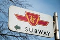 TTC Subway Sign Royalty Free Stock Photo