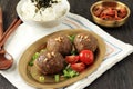 Tteokgalbi, Korean Short Rib Beef Pork Patty Royalty Free Stock Photo