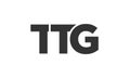 TTG logo design template with strong and modern bold text. Initial based vector logotype featuring simple and minimal typography. Royalty Free Stock Photo