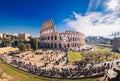 TThe Roman Colosseum in Rome, Italy, HDR panorama