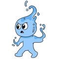 tthe water man is angry Royalty Free Stock Photo