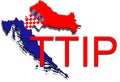 TTIP - Transatlantic Trade and Investment Partnership on Croatia map