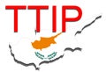 TTIP - Transatlantic Trade and Investment Partnership on Cyprus map