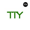 TTY Logo Letter Monogram Design Royalty Free Stock Photo