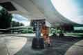 Tu-160 supersonic strategic bomber, museum exhibit Poltava Ukraine