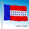 Tuamotu Islands official national flag, Micronesia Federation, Oceania