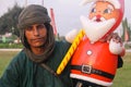 Tuareg with Blowup Santa