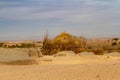 Tuareg encampment in the desert. Djanet, Algeria, Africa Royalty Free Stock Photo