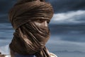 Tuareg posing for a portrait Royalty Free Stock Photo