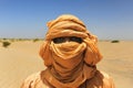 Tuareg posing for a portrait Royalty Free Stock Photo