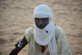 Tuareg posing for a portrait Royalty Free Stock Photo