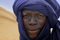 Tuareg posing for a portrait Royalty Free Stock Photo